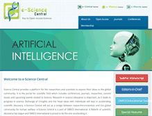 Tablet Screenshot of esciencecentral.org